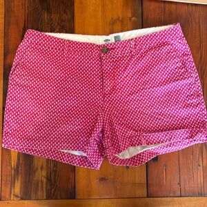 Old Navy pink floral shorts cotton size 8